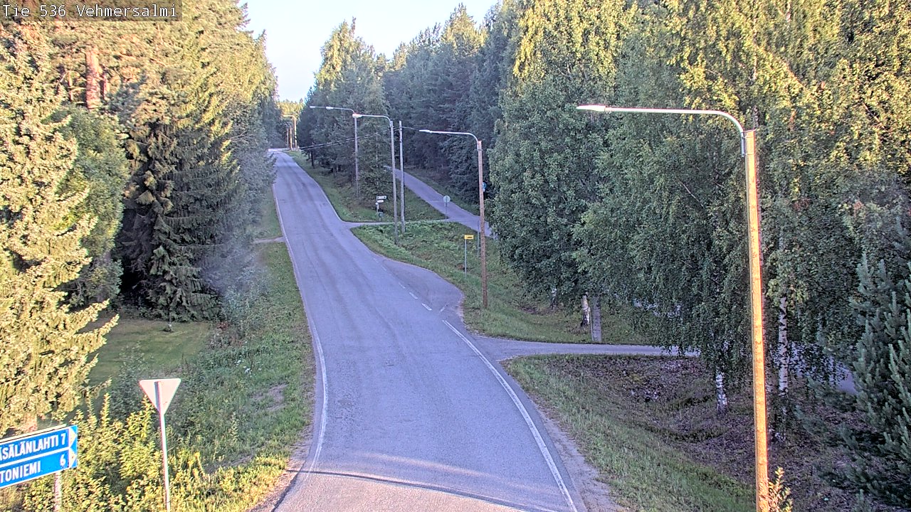 Weather Camera Image Road 536 Kuopio, Vehmersalmi, Kuopio, Pohjois-Savo