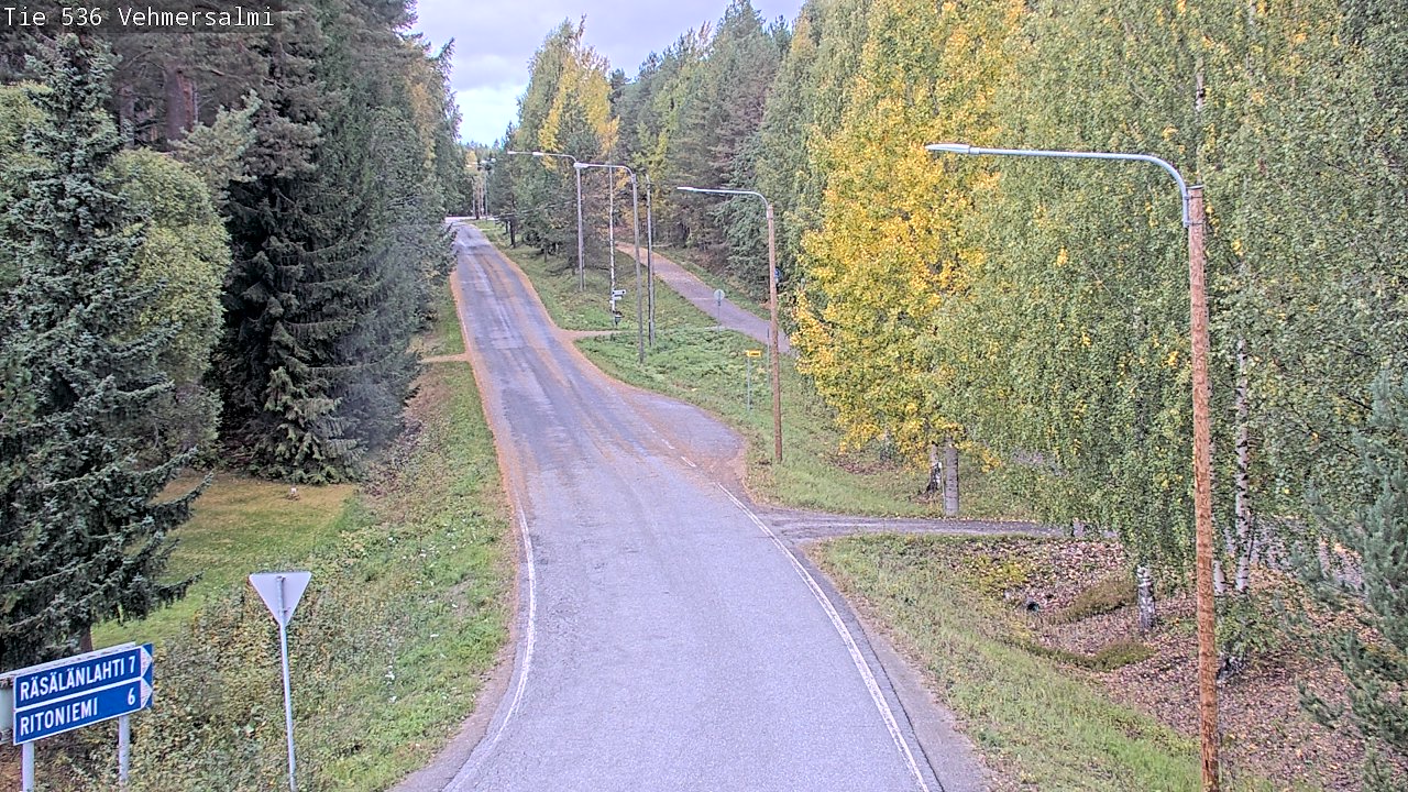 Weather Camera Image Road 536 Kuopio, Vehmersalmi, Kuopio, Pohjois-Savo