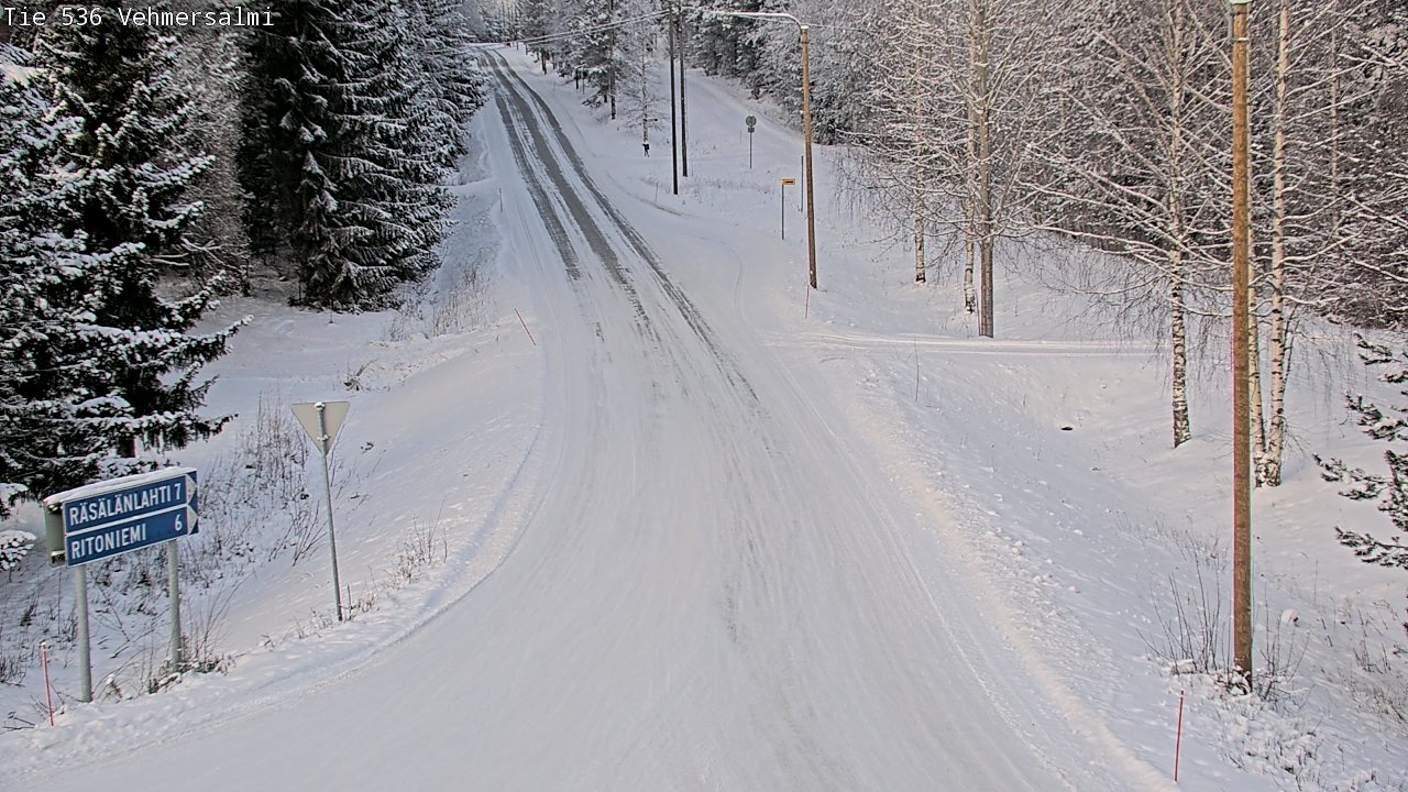 Weather Camera Image Road 536 Kuopio, Vehmersalmi, Kuopio, Pohjois-Savo