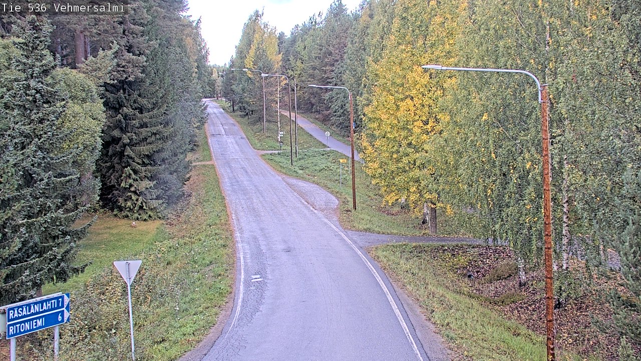 Weather Camera Image Road 536 Kuopio, Vehmersalmi, Kuopio, Pohjois-Savo