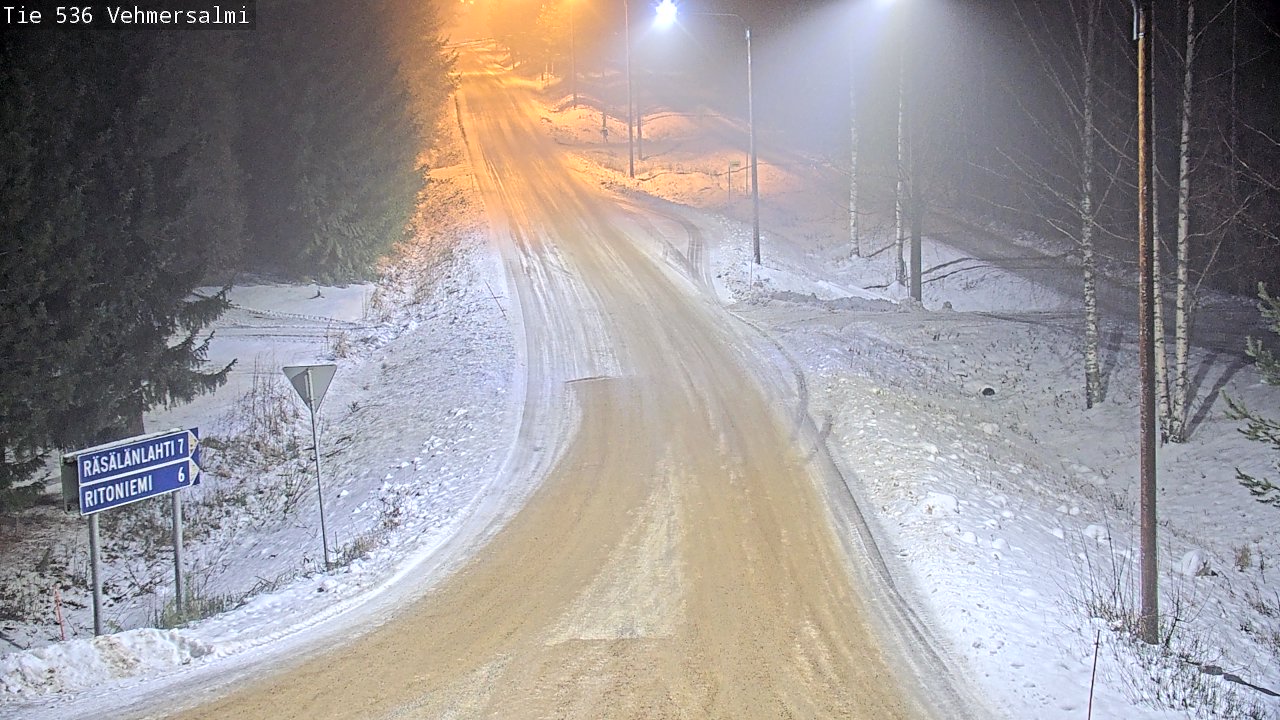 Weather Camera Image Road 536 Kuopio, Vehmersalmi, Kuopio, Pohjois-Savo