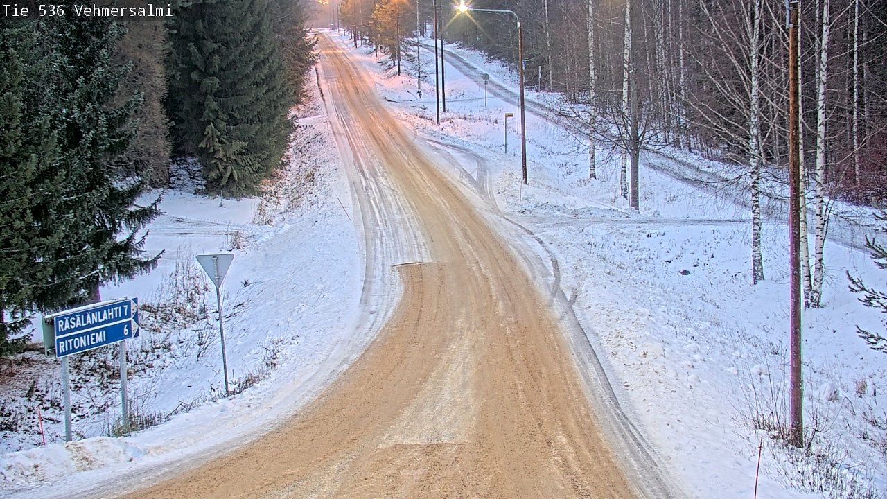 Weather Camera Image Road 536 Kuopio, Vehmersalmi, Kuopio, Pohjois-Savo