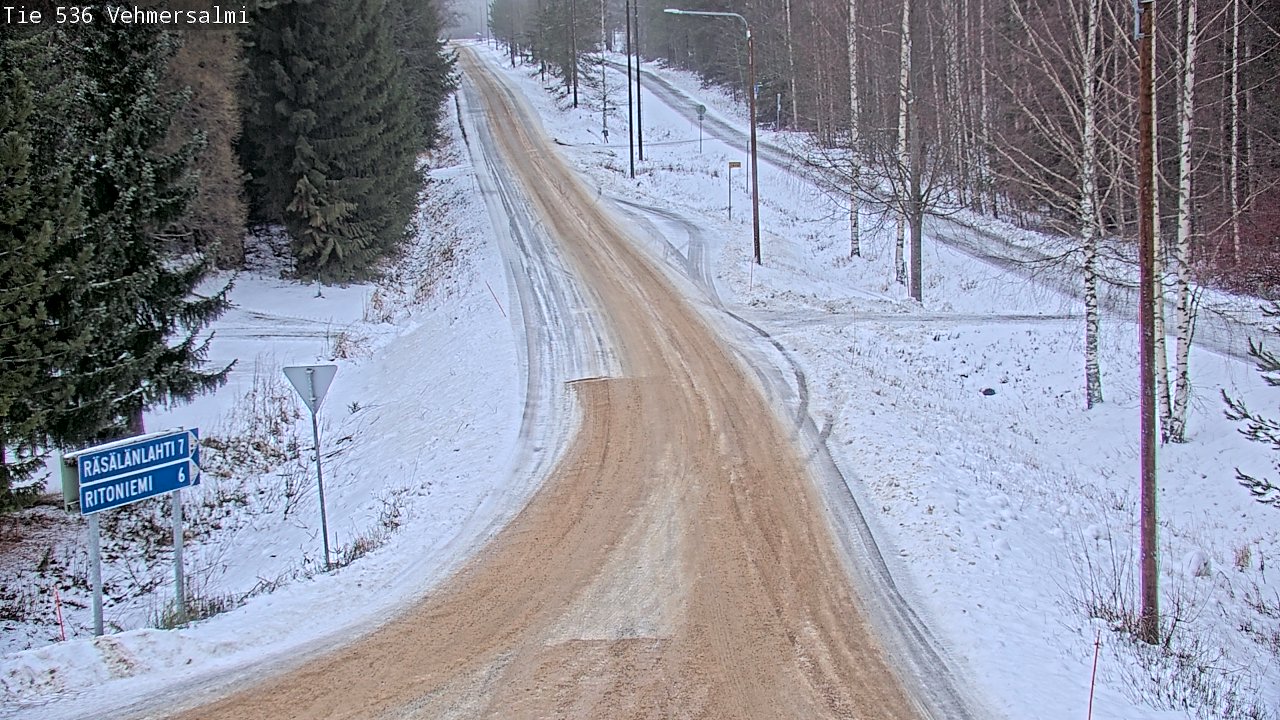 Weather Camera Image Road 536 Kuopio, Vehmersalmi, Kuopio, Pohjois-Savo