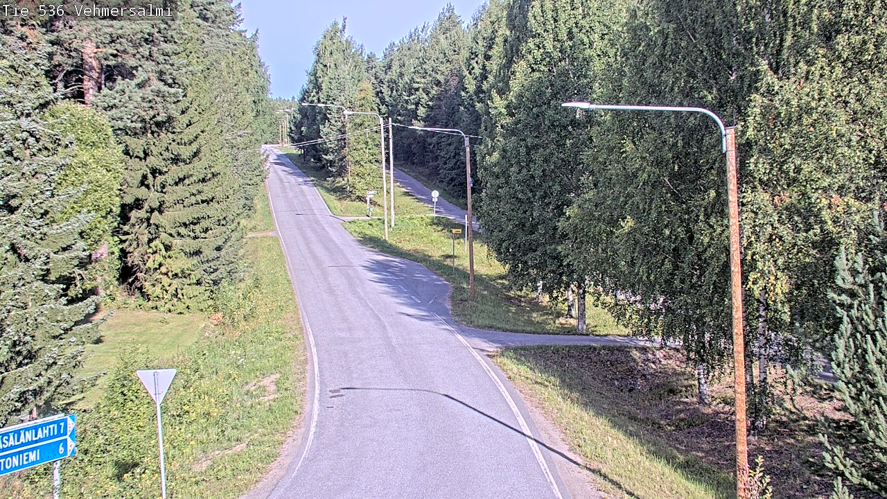 Weather Camera Image Road 536 Kuopio, Vehmersalmi, Kuopio, Pohjois-Savo