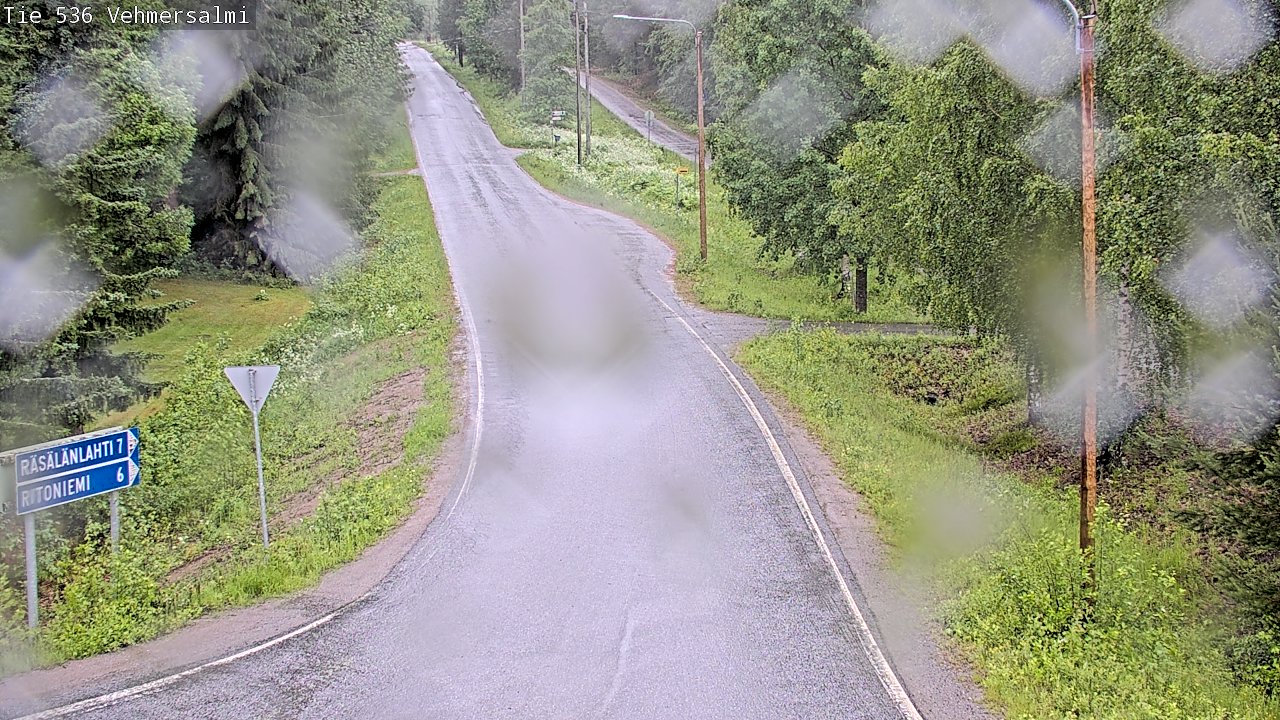 Weather Camera Image Väg 536 Kuopio, Vehmersalmi, Kuopio, Pohjois-Savo
