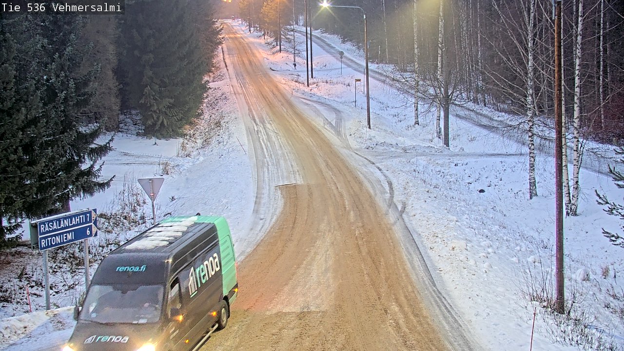 Weather Camera Image Road 536 Kuopio, Vehmersalmi, Kuopio, Pohjois-Savo