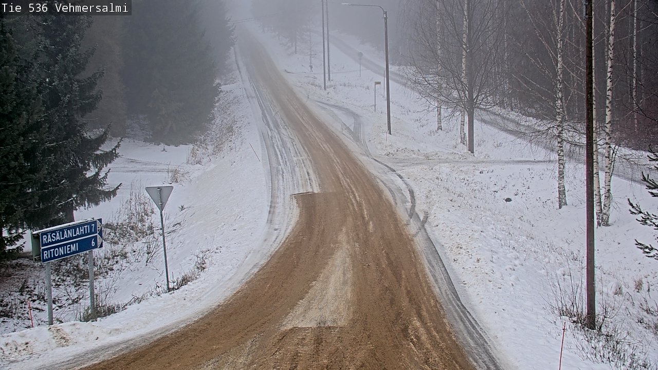 Weather Camera Image Road 536 Kuopio, Vehmersalmi, Kuopio, Pohjois-Savo