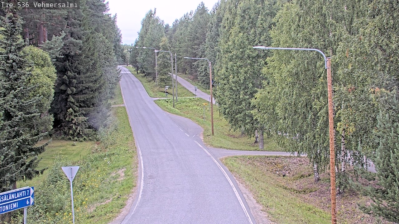 Weather Camera Image Road 536 Kuopio, Vehmersalmi, Kuopio, Pohjois-Savo