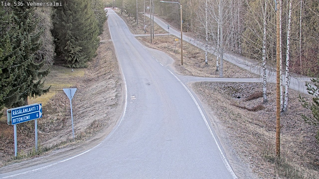 Weather Camera Image Road 536 Kuopio, Vehmersalmi, Kuopio, Pohjois-Savo