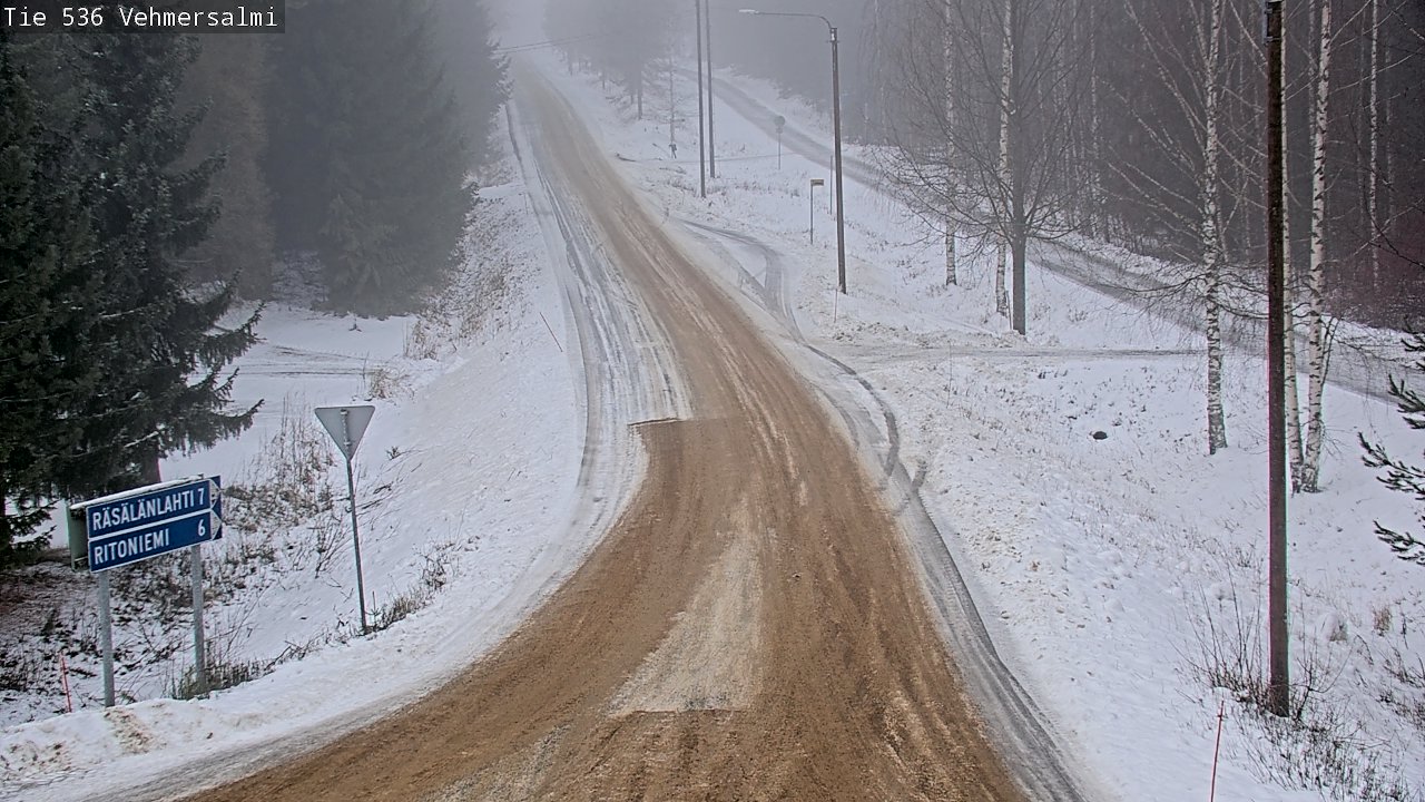 Weather Camera Image Road 536 Kuopio, Vehmersalmi, Kuopio, Pohjois-Savo