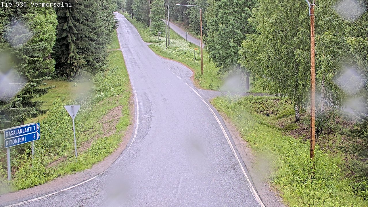 Weather Camera Image Väg 536 Kuopio, Vehmersalmi, Kuopio, Pohjois-Savo