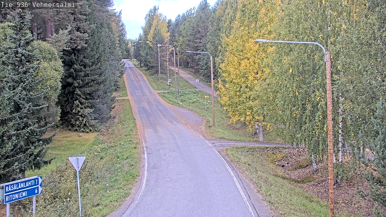 Weather Camera Image Road 536 Kuopio, Vehmersalmi, Kuopio, Pohjois-Savo