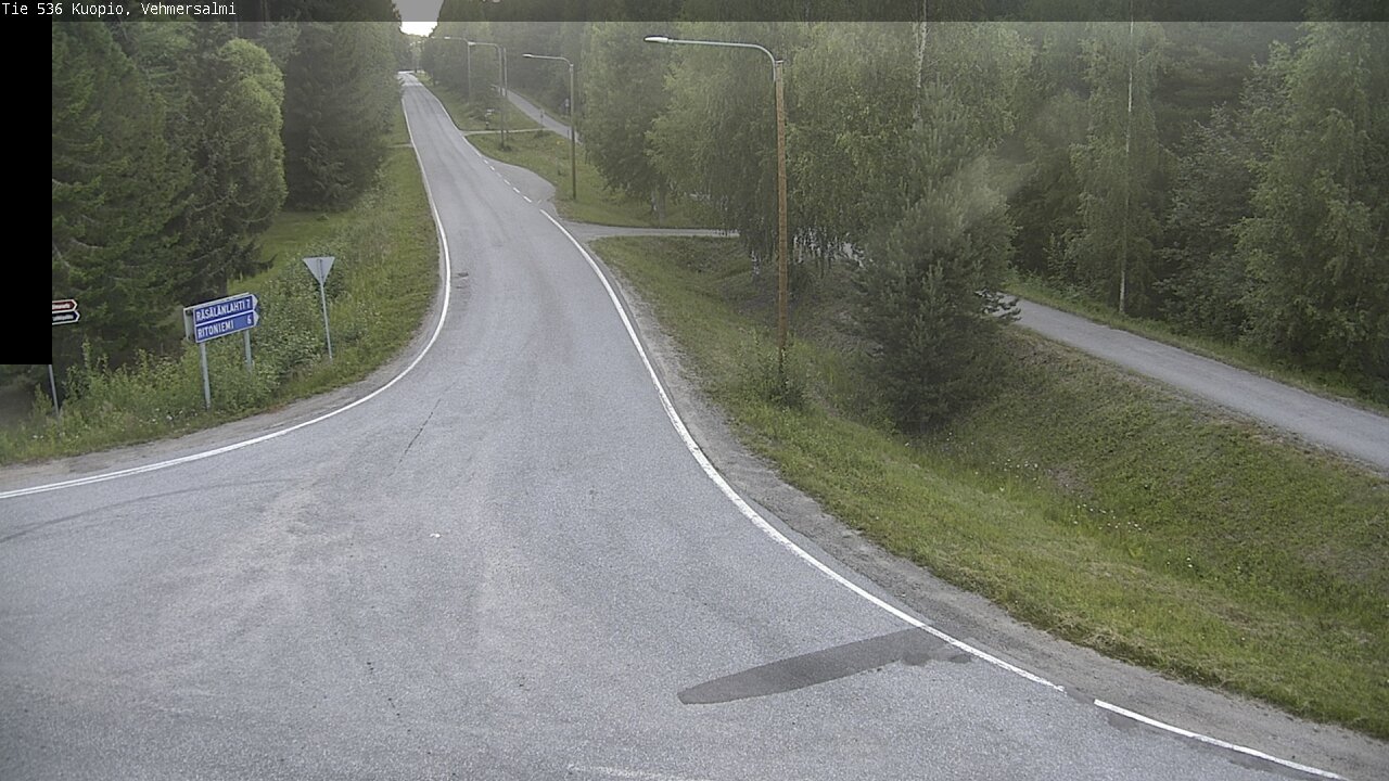 Weather Camera Image Road 536 Kuopio, Vehmersalmi, Kuopio, Pohjois-Savo