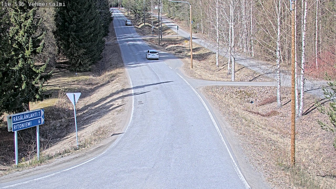 Weather Camera Image Road 536 Kuopio, Vehmersalmi, Kuopio, Pohjois-Savo