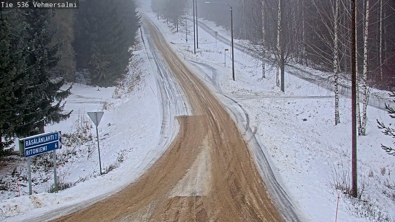 Weather Camera Image Road 536 Kuopio, Vehmersalmi, Kuopio, Pohjois-Savo
