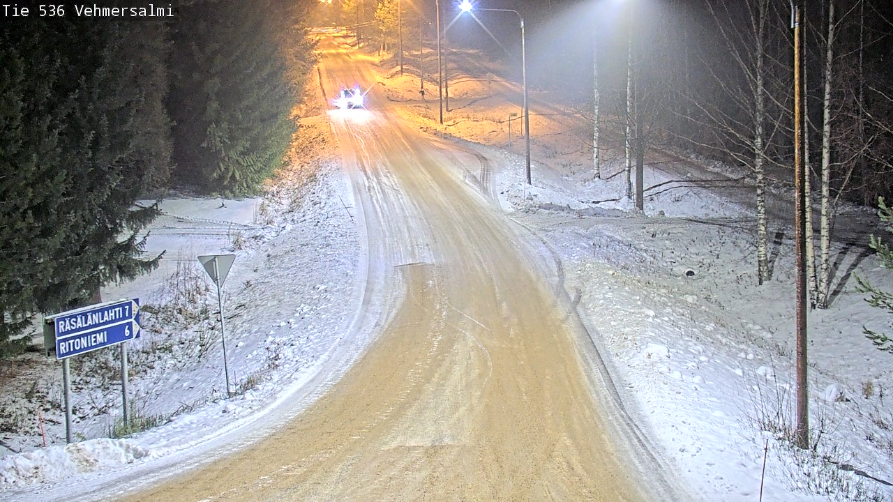 Weather Camera Image Road 536 Kuopio, Vehmersalmi, Kuopio, Pohjois-Savo