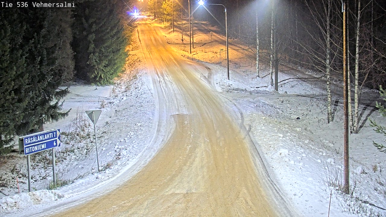 Weather Camera Image Road 536 Kuopio, Vehmersalmi, Kuopio, Pohjois-Savo