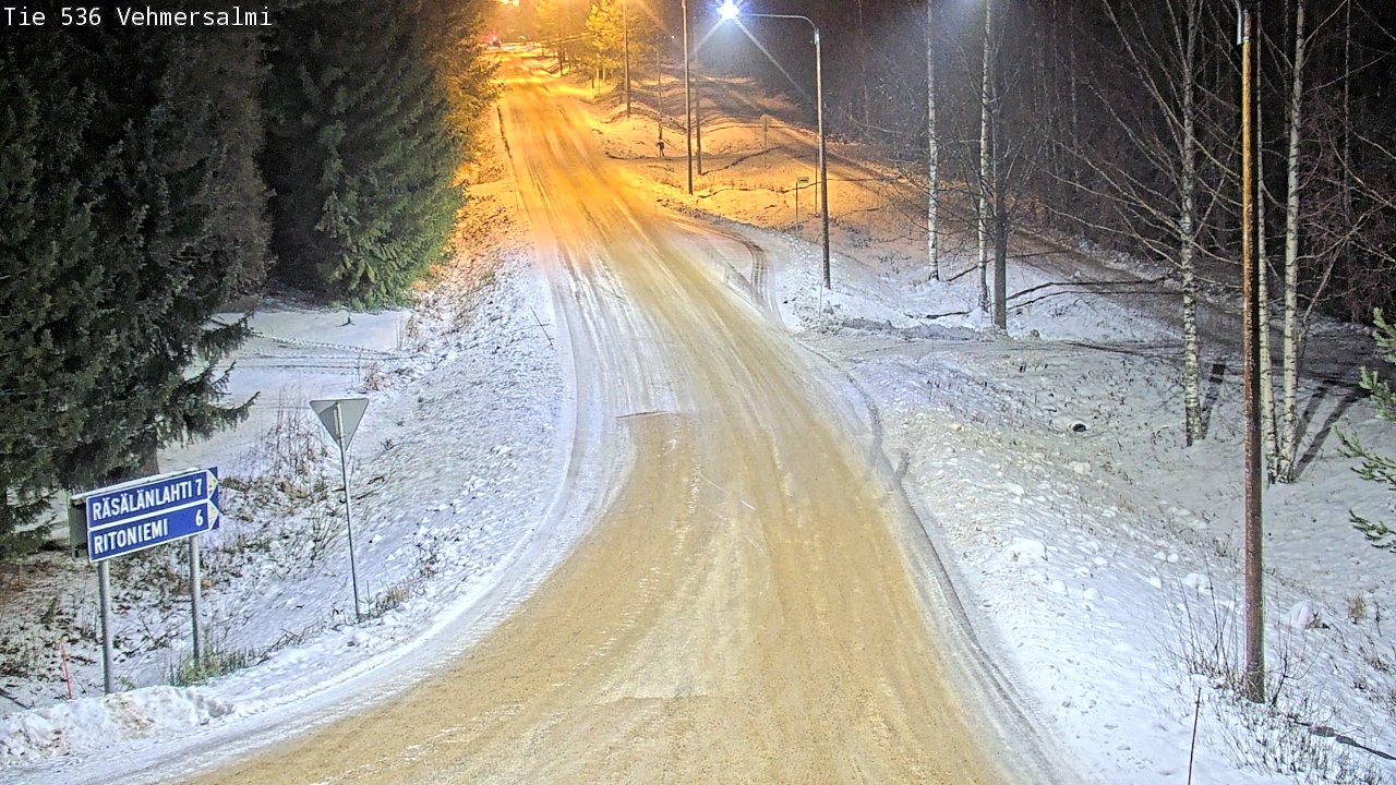 Weather Camera Image Road 536 Kuopio, Vehmersalmi, Kuopio, Pohjois-Savo
