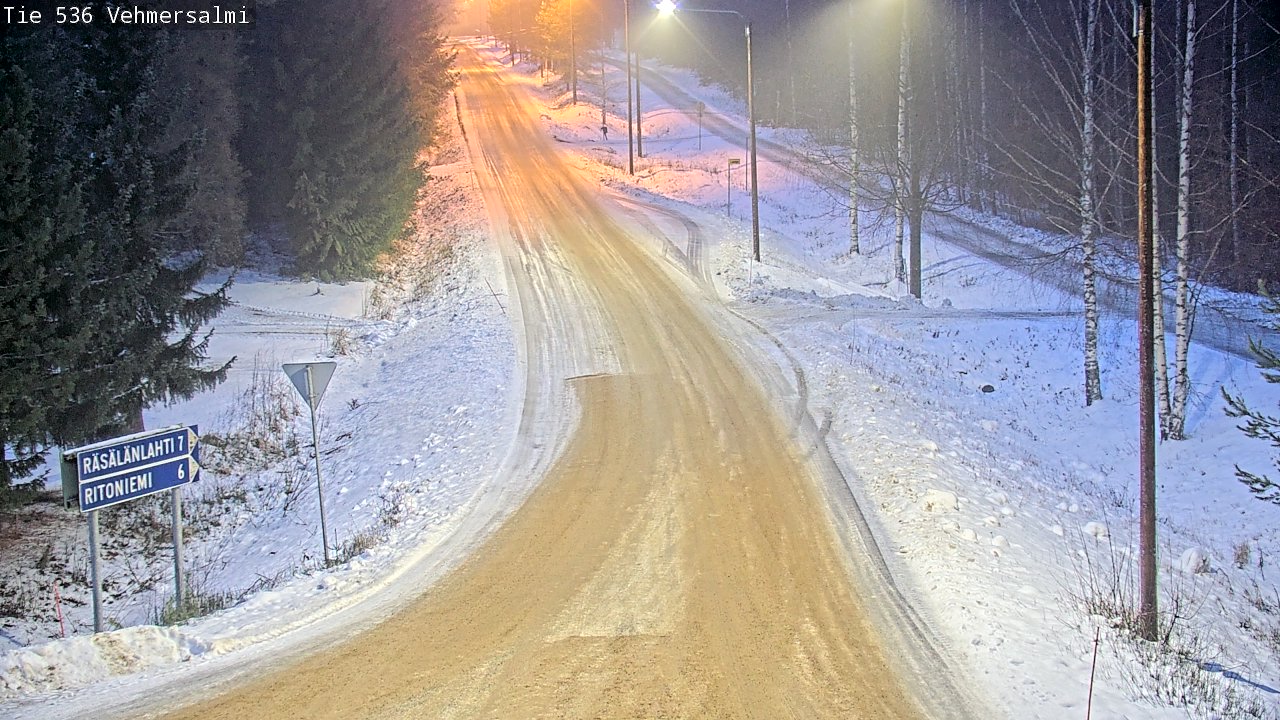 Weather Camera Image Road 536 Kuopio, Vehmersalmi, Kuopio, Pohjois-Savo