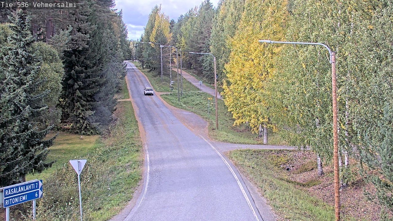 Weather Camera Image Road 536 Kuopio, Vehmersalmi, Kuopio, Pohjois-Savo