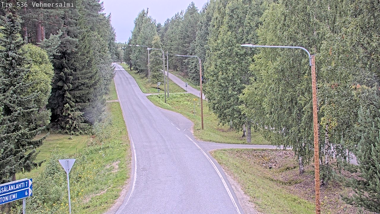 Weather Camera Image Road 536 Kuopio, Vehmersalmi, Kuopio, Pohjois-Savo