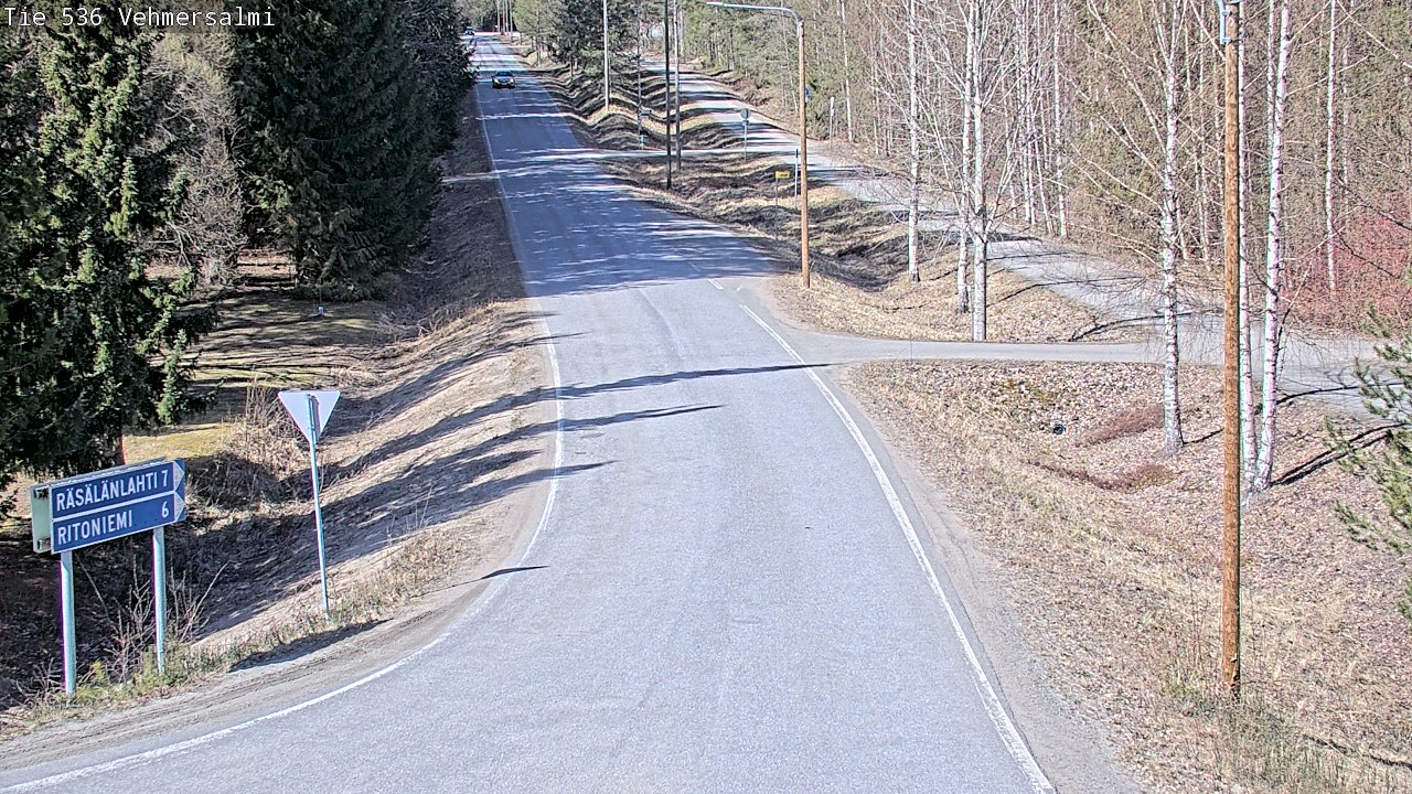 Weather Camera Image Road 536 Kuopio, Vehmersalmi, Kuopio, Pohjois-Savo