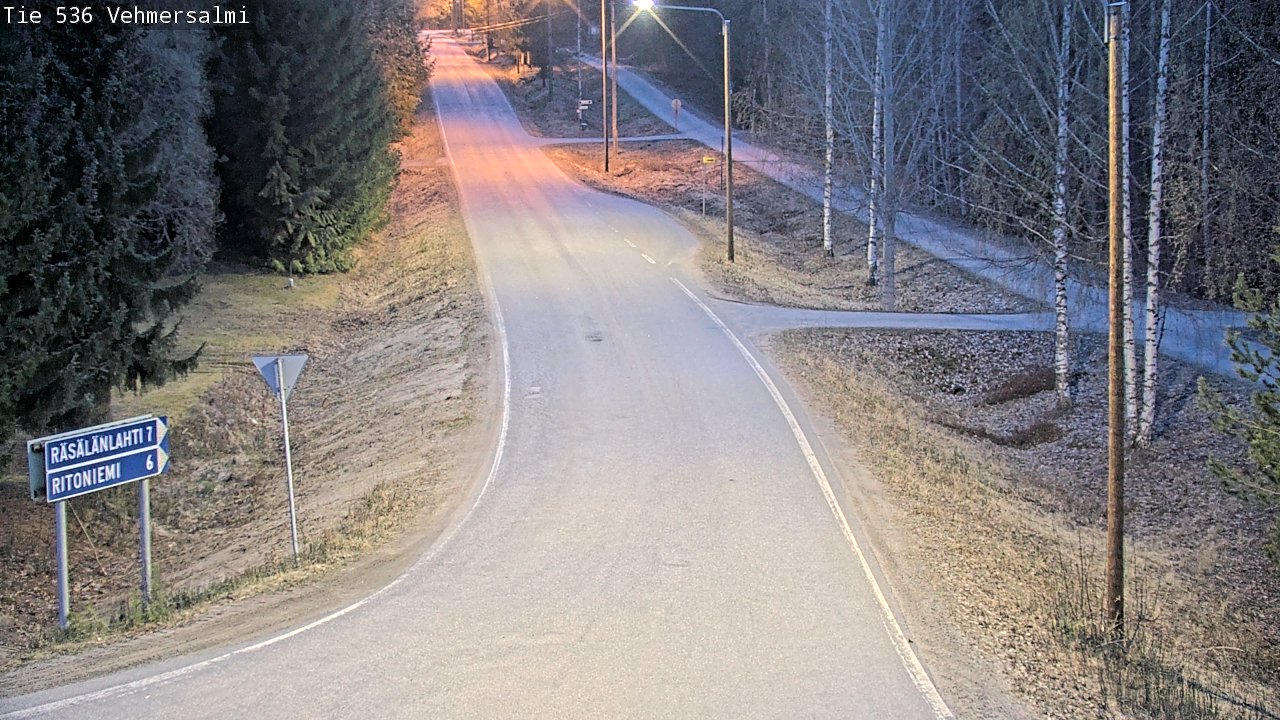 Weather Camera Image Road 536 Kuopio, Vehmersalmi, Kuopio, Pohjois-Savo