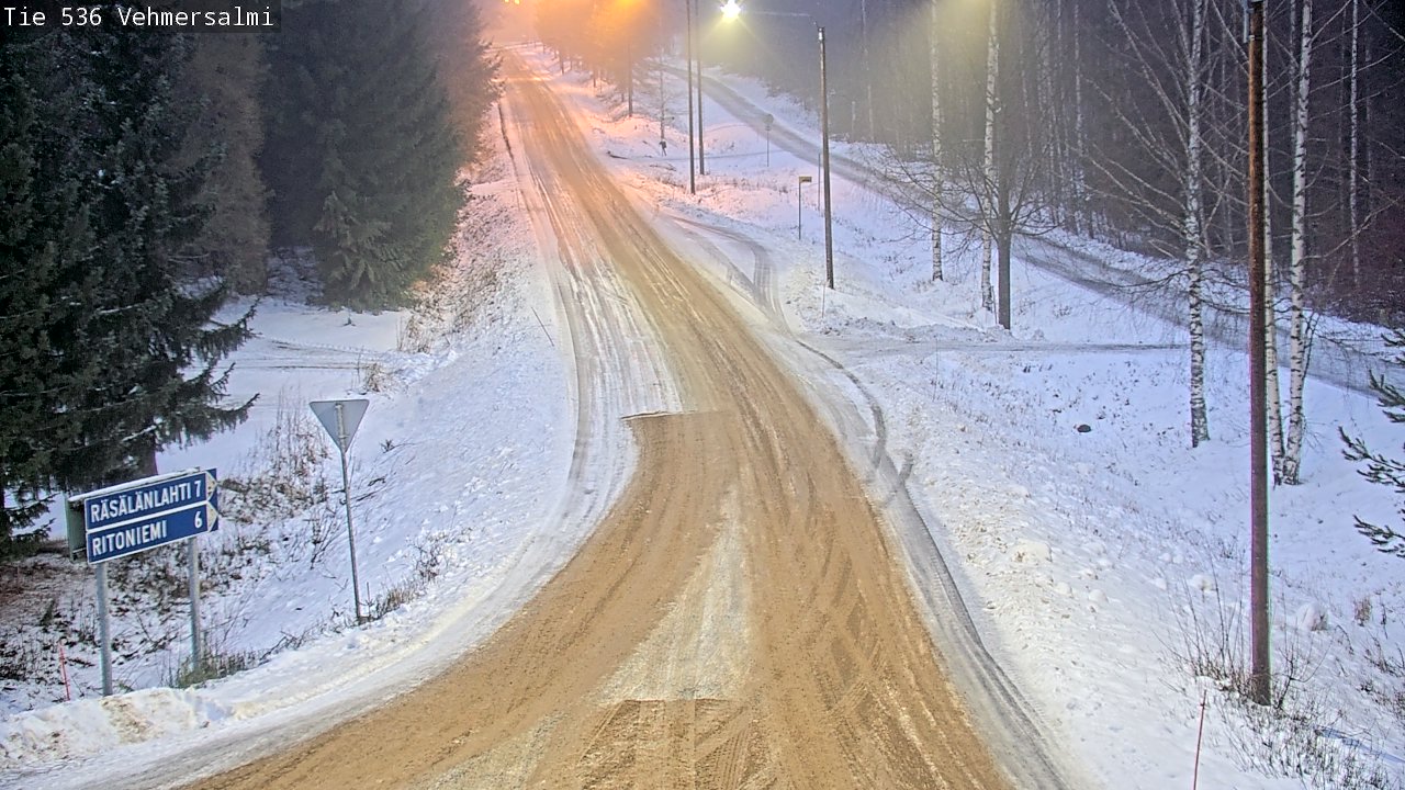Weather Camera Image Road 536 Kuopio, Vehmersalmi, Kuopio, Pohjois-Savo