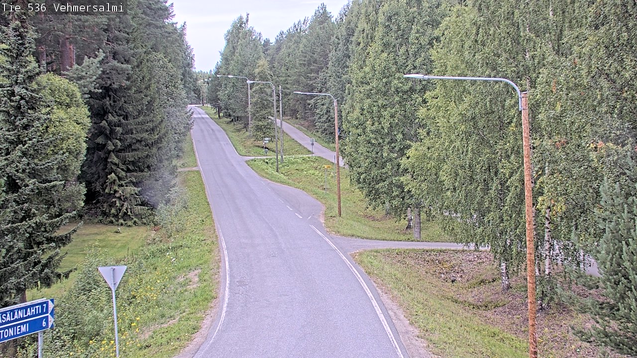 Weather Camera Image Road 536 Kuopio, Vehmersalmi, Kuopio, Pohjois-Savo