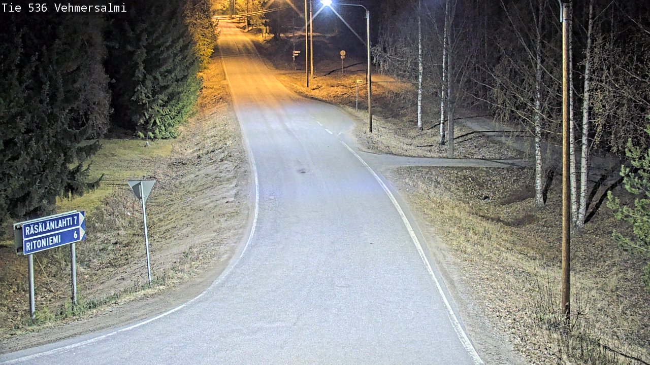 Weather Camera Image Road 536 Kuopio, Vehmersalmi, Kuopio, Pohjois-Savo