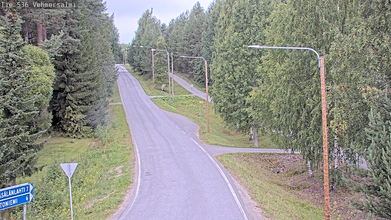 Weather Camera Image Road 536 Kuopio, Vehmersalmi, Kuopio, Pohjois-Savo