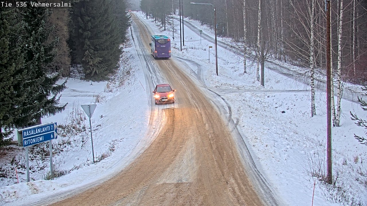Weather Camera Image Road 536 Kuopio, Vehmersalmi, Kuopio, Pohjois-Savo