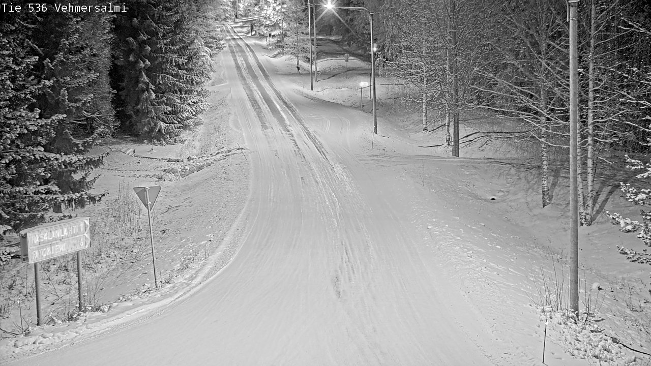 Weather Camera Image Väg 536 Kuopio, Vehmersalmi, Kuopio, Pohjois-Savo