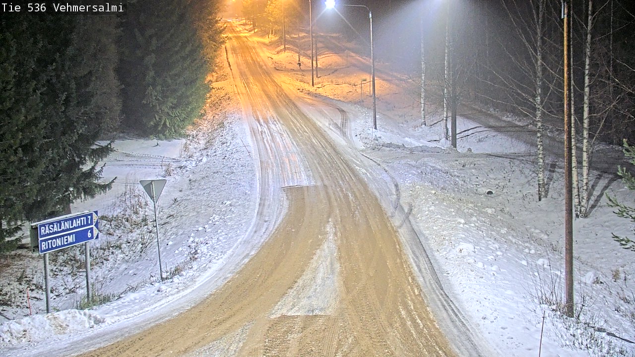 Weather Camera Image Road 536 Kuopio, Vehmersalmi, Kuopio, Pohjois-Savo