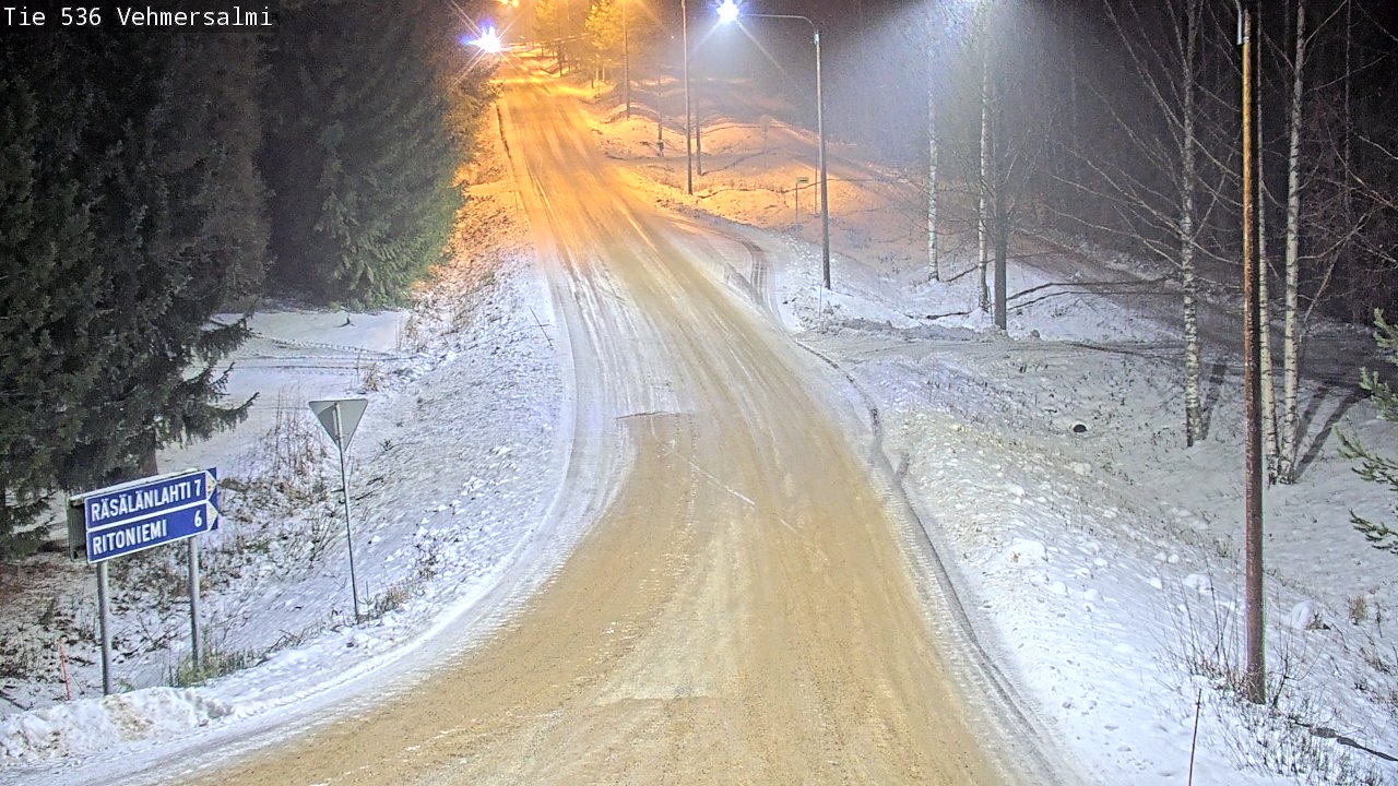 Weather Camera Image Road 536 Kuopio, Vehmersalmi, Kuopio, Pohjois-Savo