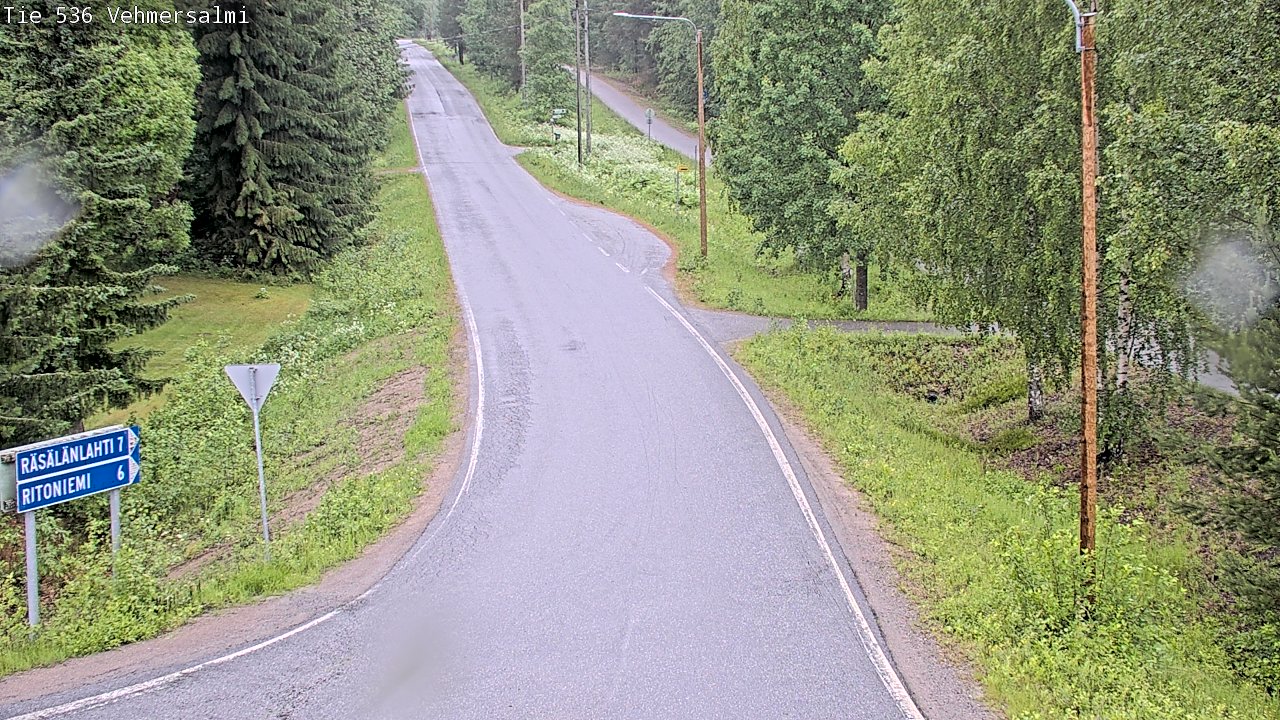 Weather Camera Image Väg 536 Kuopio, Vehmersalmi, Kuopio, Pohjois-Savo