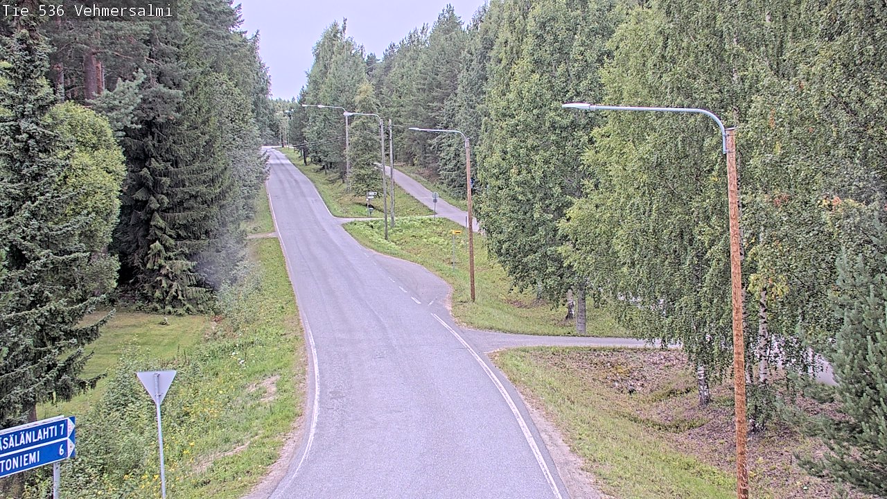 Weather Camera Image Road 536 Kuopio, Vehmersalmi, Kuopio, Pohjois-Savo