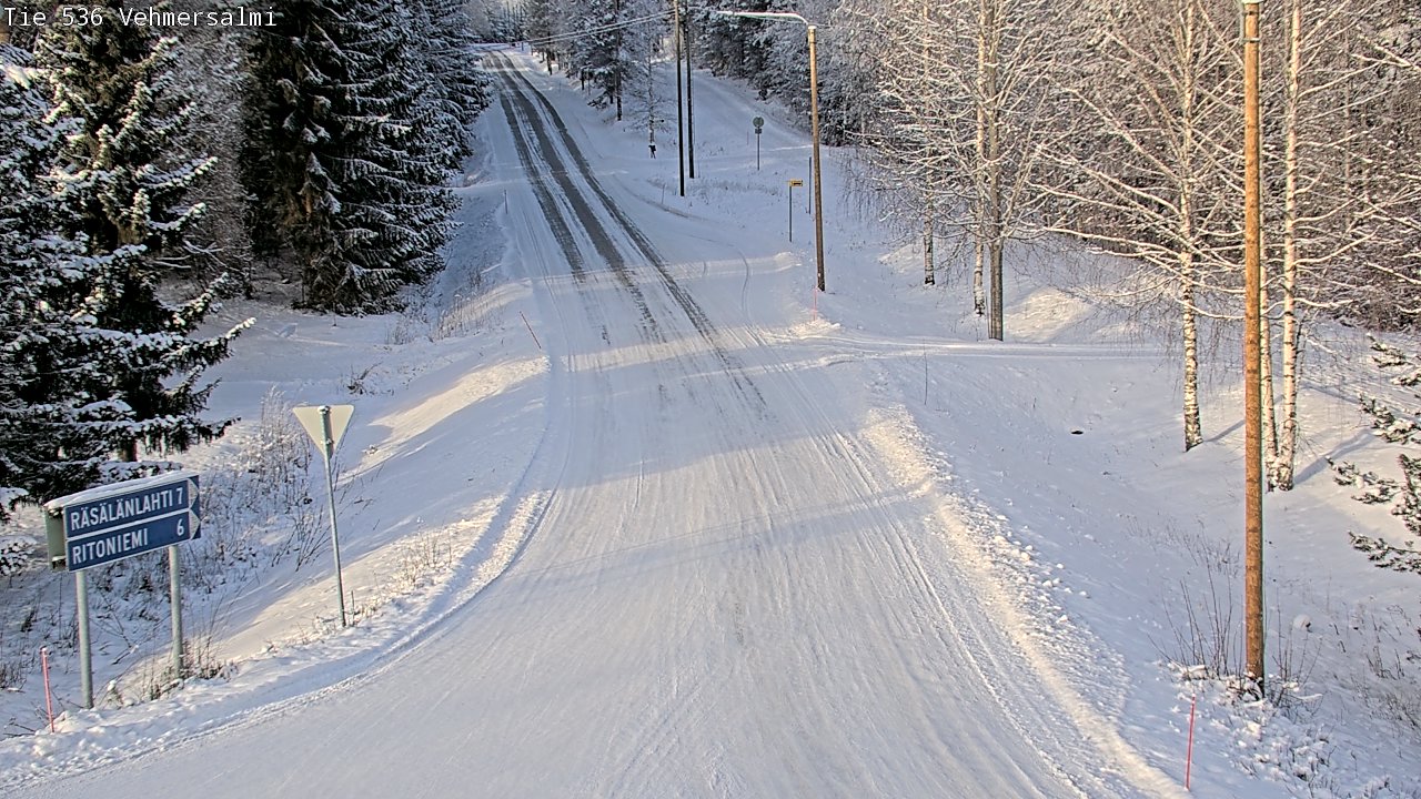 Weather Camera Image Road 536 Kuopio, Vehmersalmi, Kuopio, Pohjois-Savo