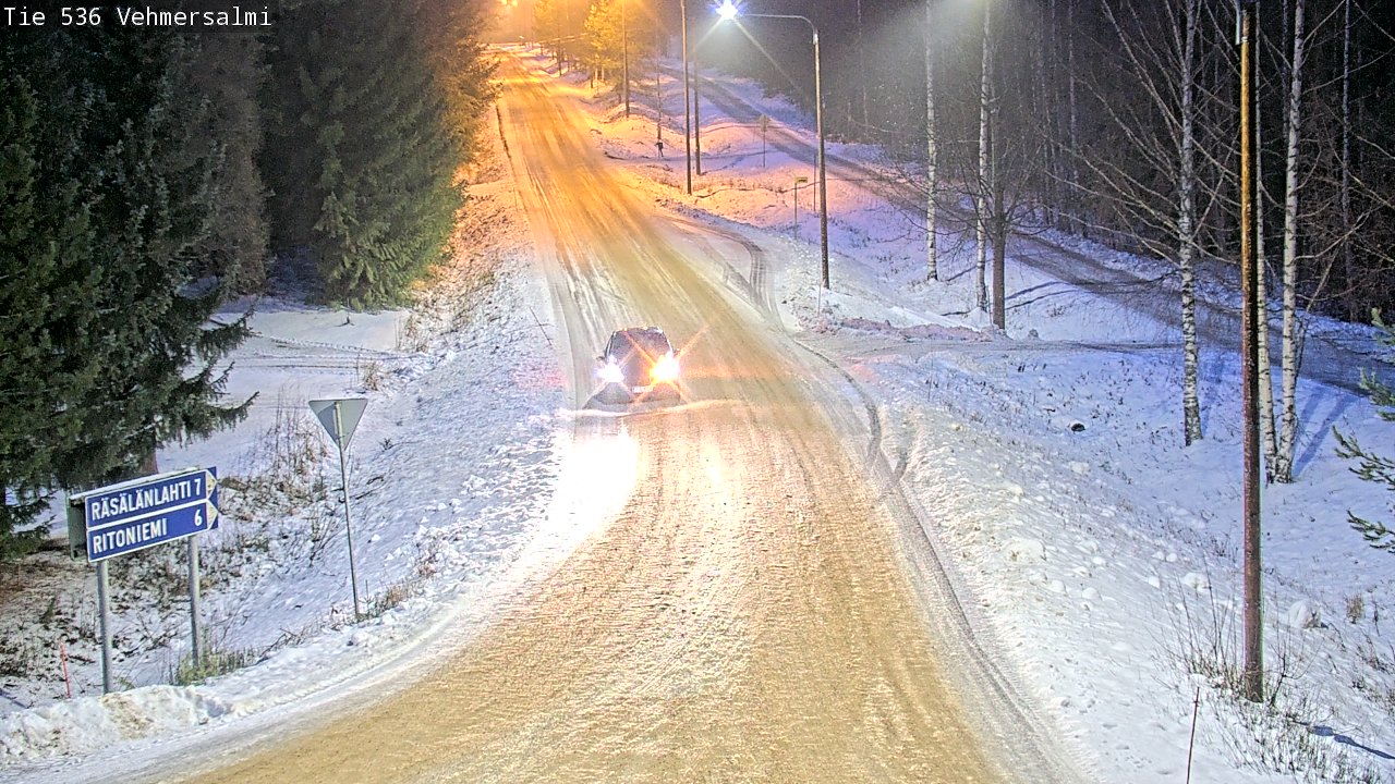 Weather Camera Image Road 536 Kuopio, Vehmersalmi, Kuopio, Pohjois-Savo