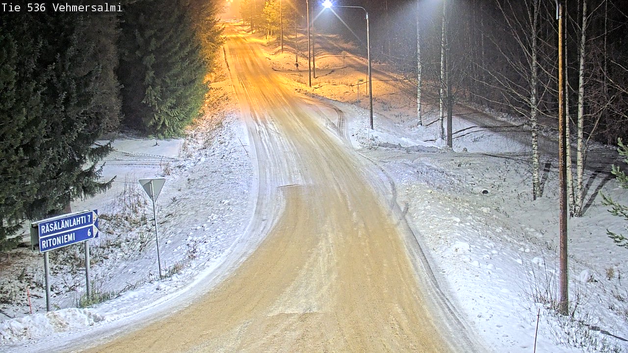 Weather Camera Image Road 536 Kuopio, Vehmersalmi, Kuopio, Pohjois-Savo