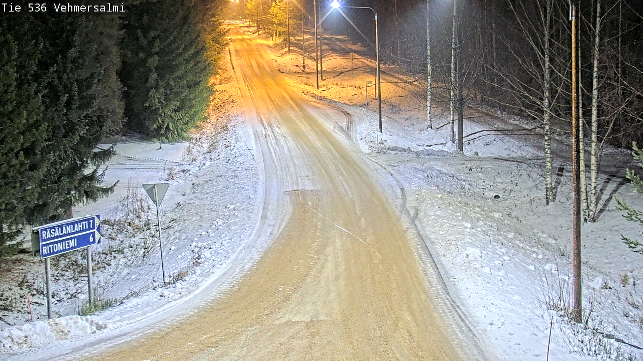 Weather Camera Image Road 536 Kuopio, Vehmersalmi, Kuopio, Pohjois-Savo