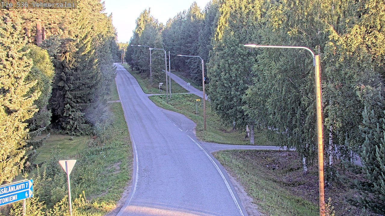 Weather Camera Image Road 536 Kuopio, Vehmersalmi, Kuopio, Pohjois-Savo