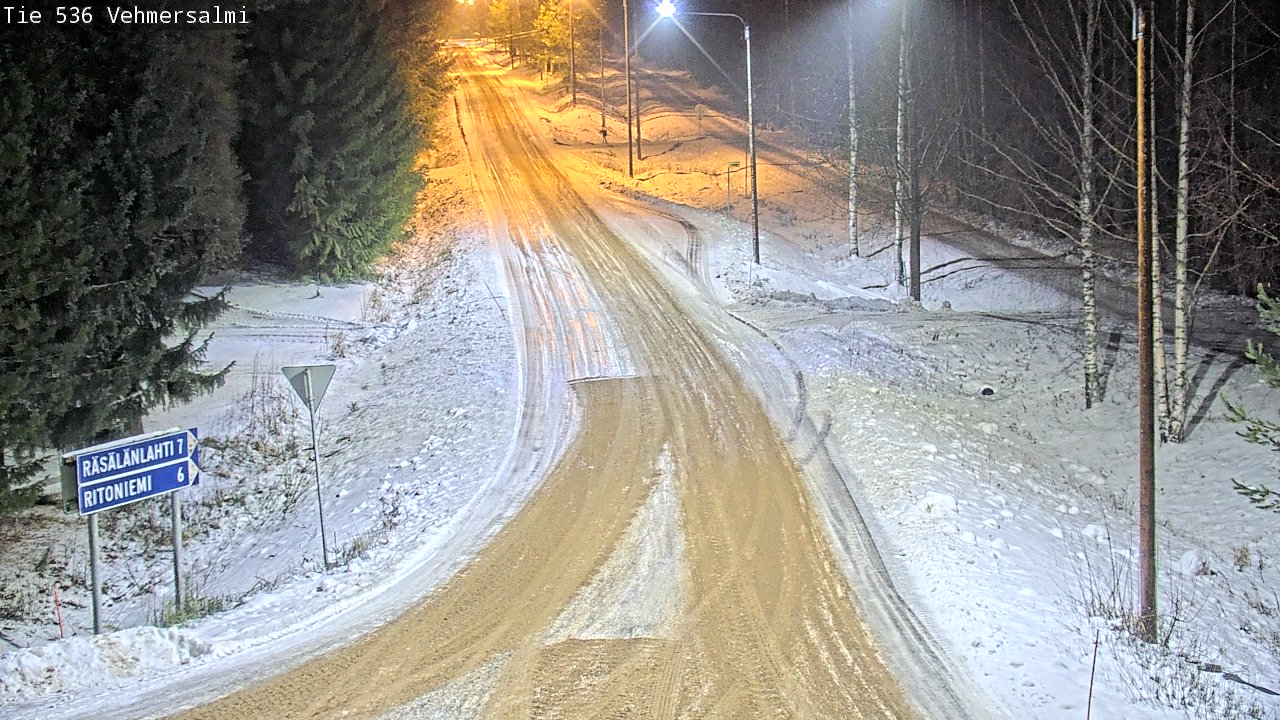 Weather Camera Image Road 536 Kuopio, Vehmersalmi, Kuopio, Pohjois-Savo