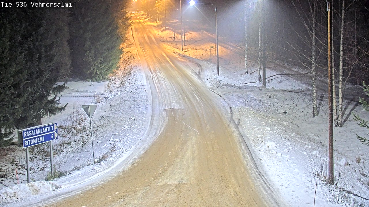 Weather Camera Image Road 536 Kuopio, Vehmersalmi, Kuopio, Pohjois-Savo