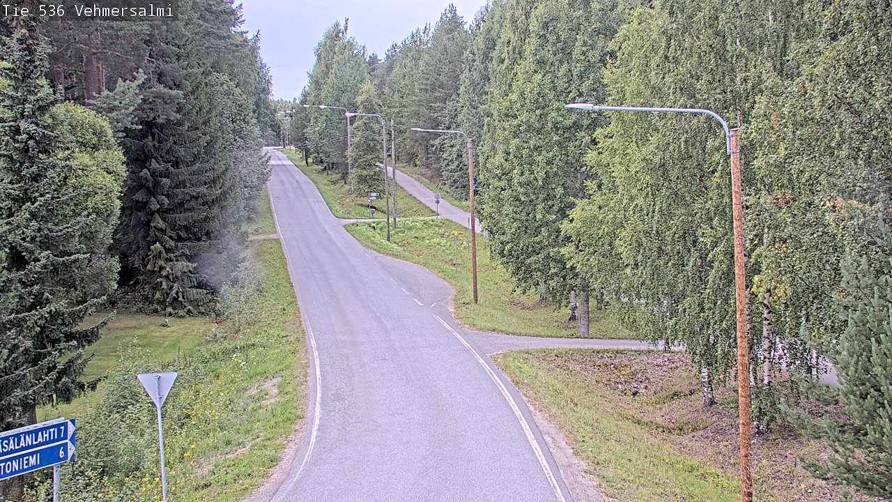Weather Camera Image Road 536 Kuopio, Vehmersalmi, Kuopio, Pohjois-Savo
