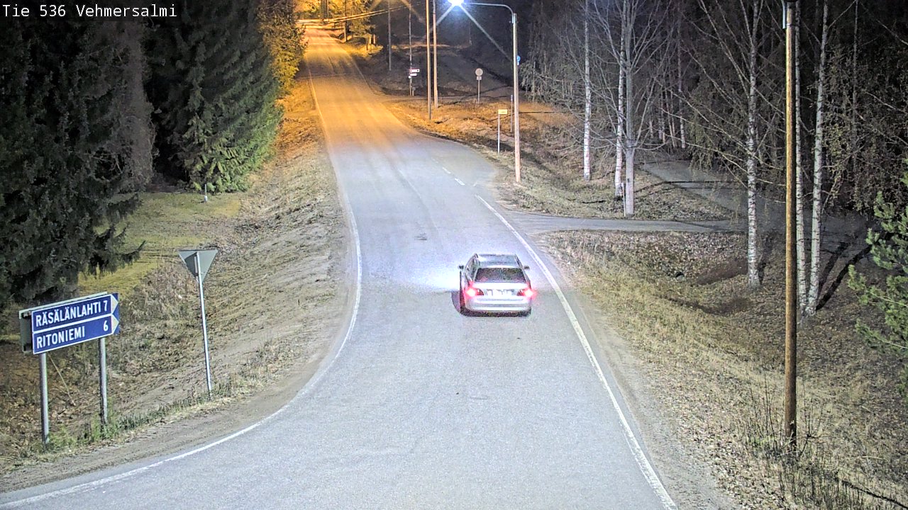 Weather Camera Image Road 536 Kuopio, Vehmersalmi, Kuopio, Pohjois-Savo
