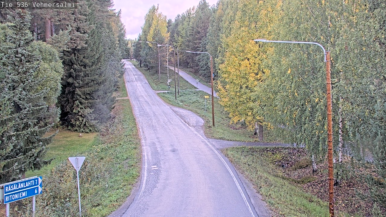 Weather Camera Image Road 536 Kuopio, Vehmersalmi, Kuopio, Pohjois-Savo