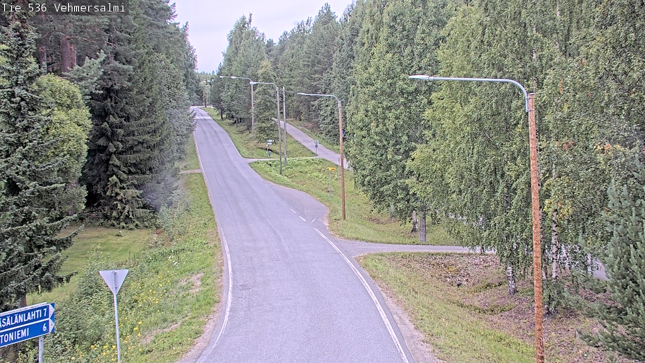 Weather Camera Image Road 536 Kuopio, Vehmersalmi, Kuopio, Pohjois-Savo
