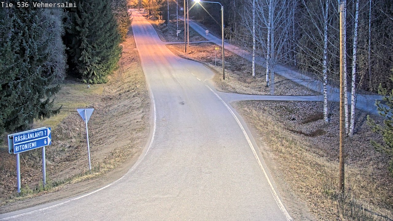 Weather Camera Image Road 536 Kuopio, Vehmersalmi, Kuopio, Pohjois-Savo