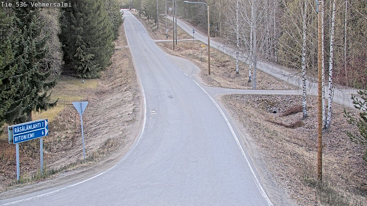 Weather Camera Image Road 536 Kuopio, Vehmersalmi, Kuopio, Pohjois-Savo